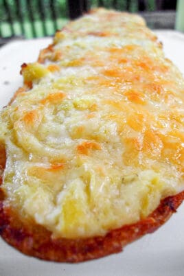 loaf of artichoke cheese bread