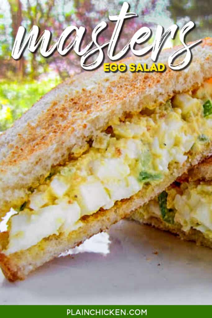 egg salad sandwich on toast