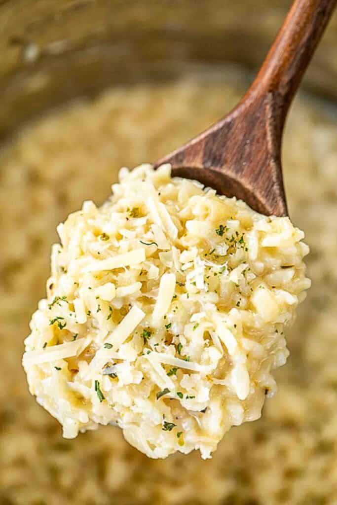 spoonful of risotto