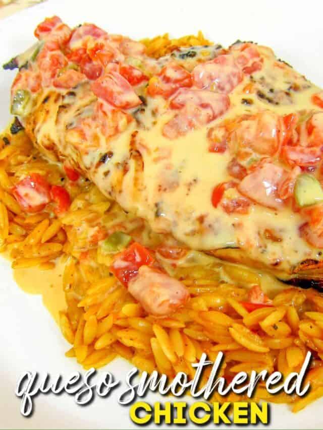 How to Make Queso Smothered Chicken