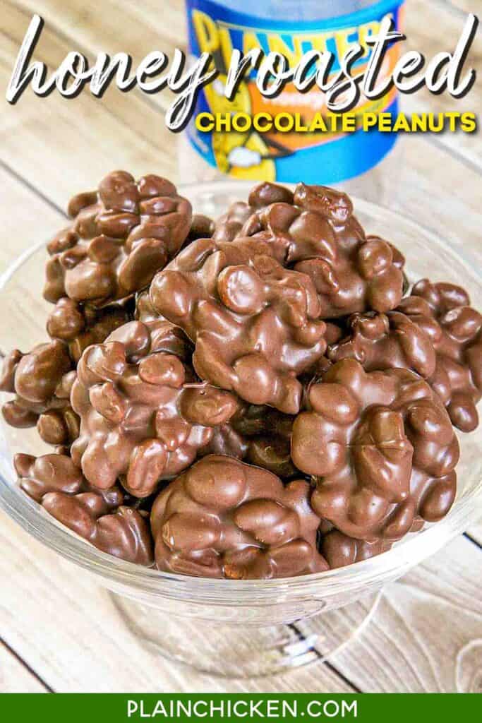 bowl of chocolate covered peanuts
