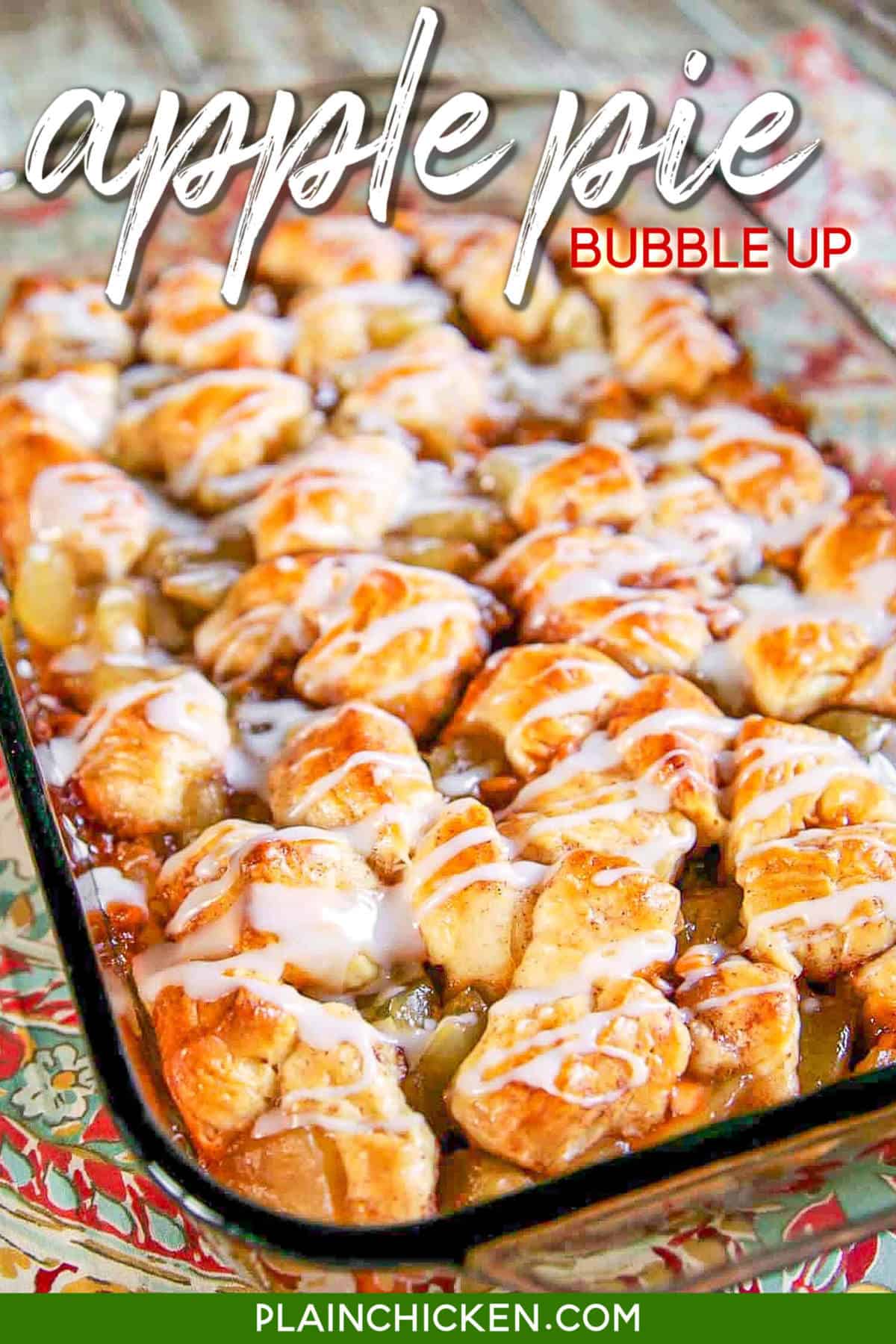 Apple Pie Bubble Up (Made with Biscuits) - Plain
