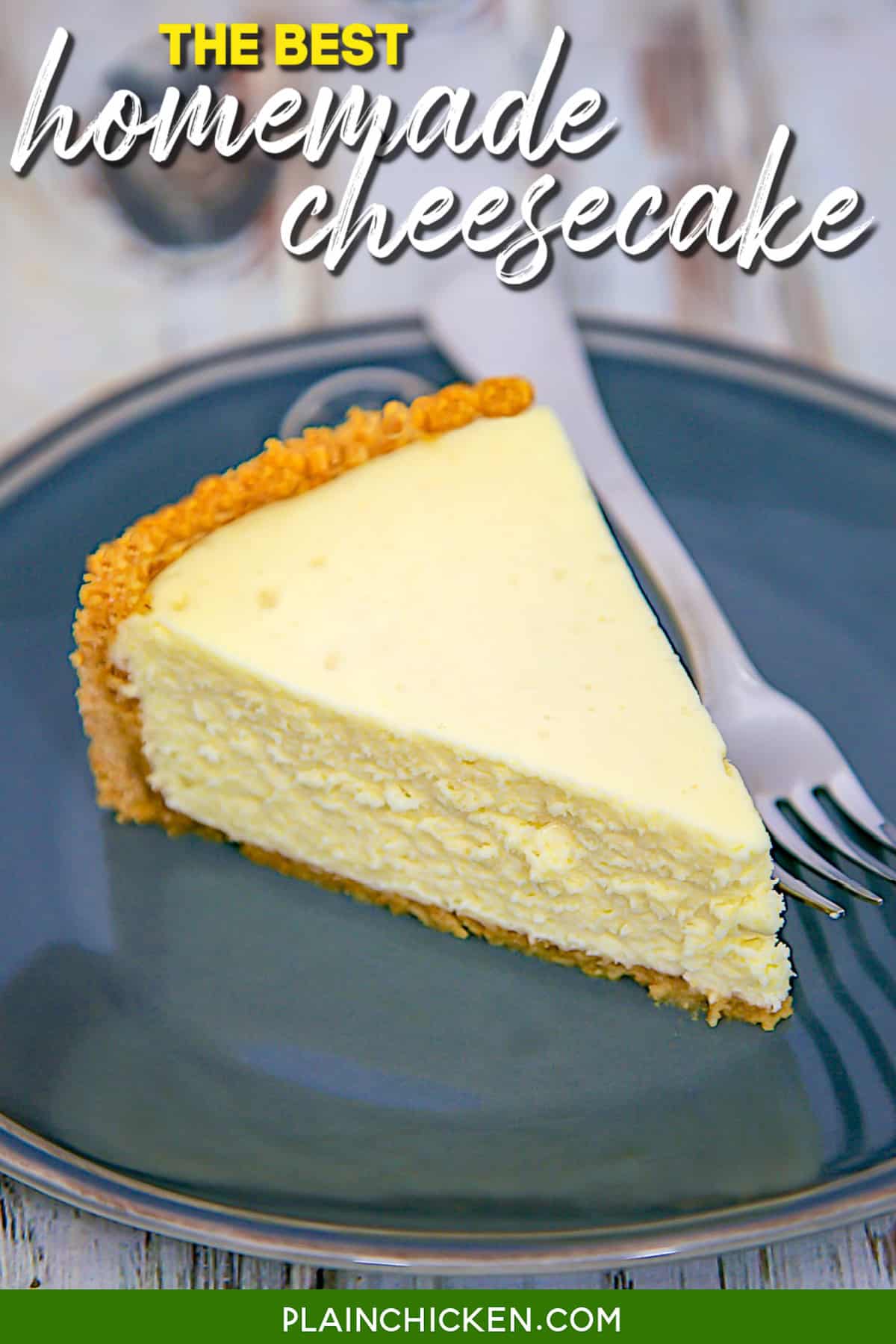 dråbe tapet mærke The Best Homemade Cheesecake - Plain Chicken