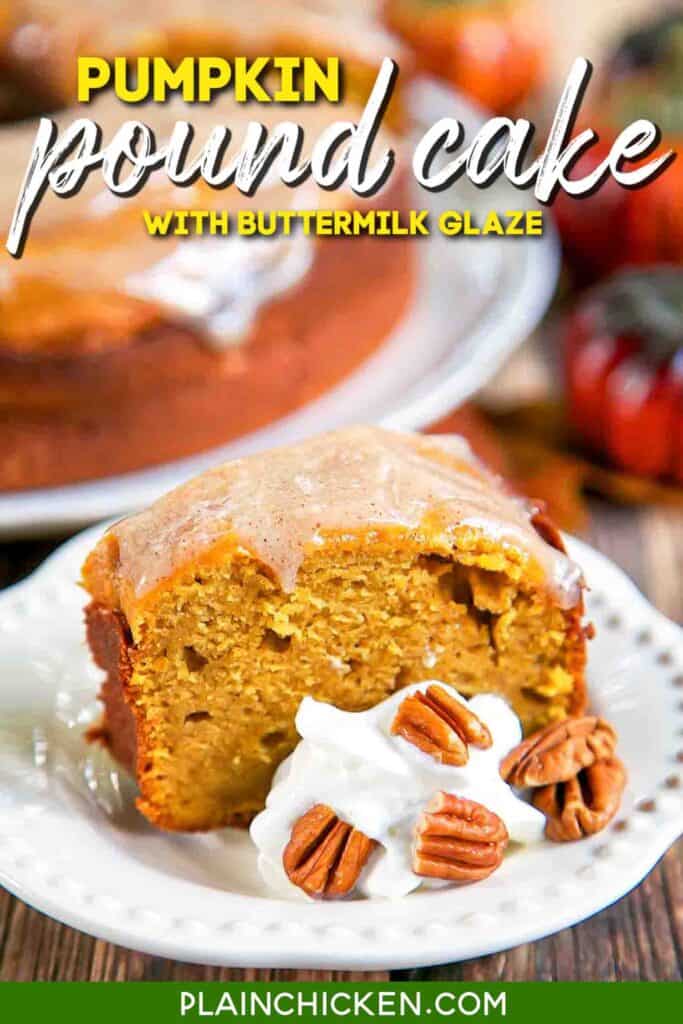 slice of pumpkin cake with whipped cream