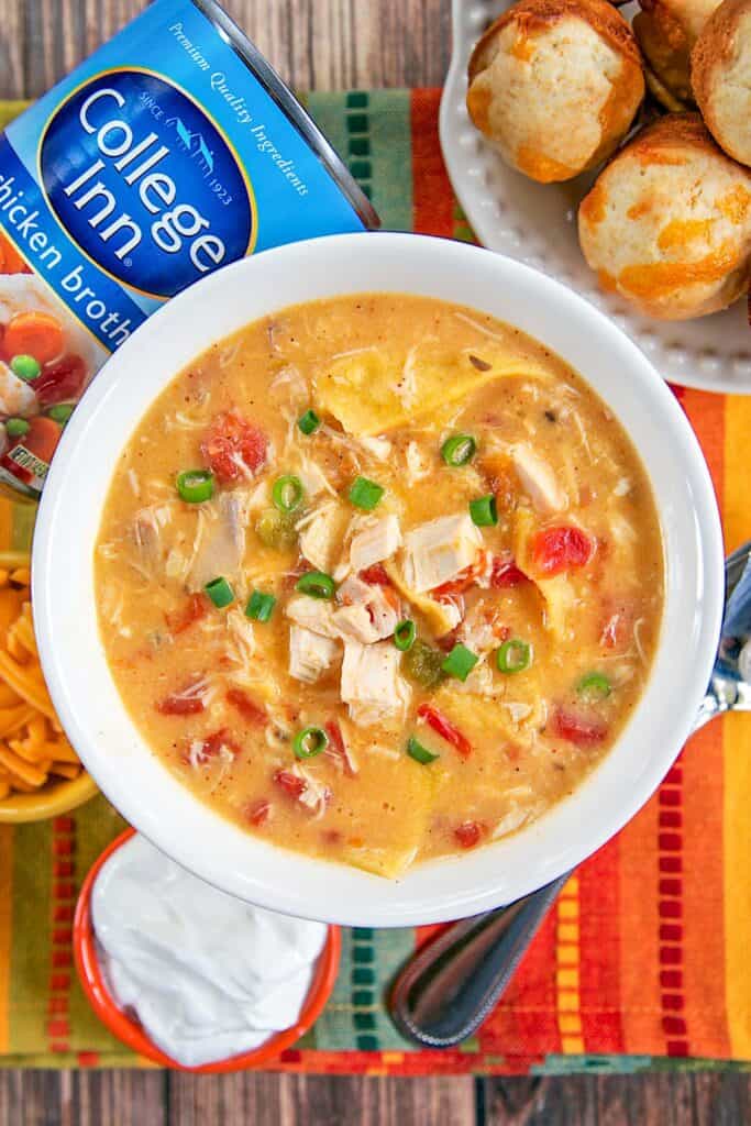 bowl of mexican chicken soup