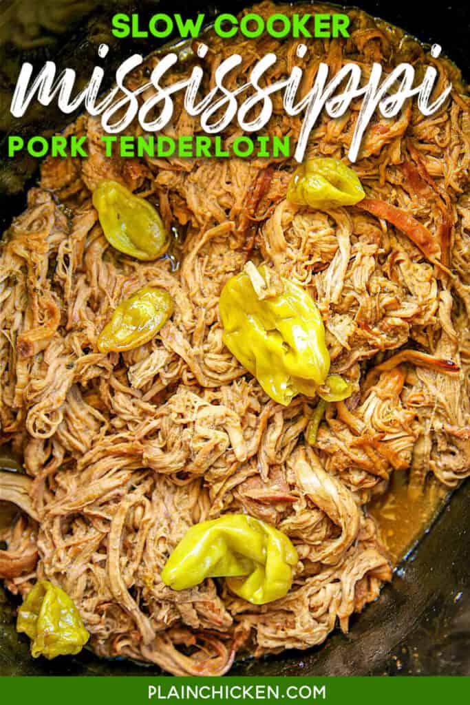 shredded pork tenderloin in crockpot
