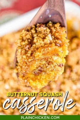 spoonful of butternut squash casserole