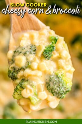 spoonful of corn & broccoli