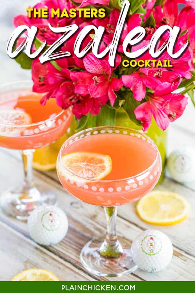 pink cocktail in coupe glass
