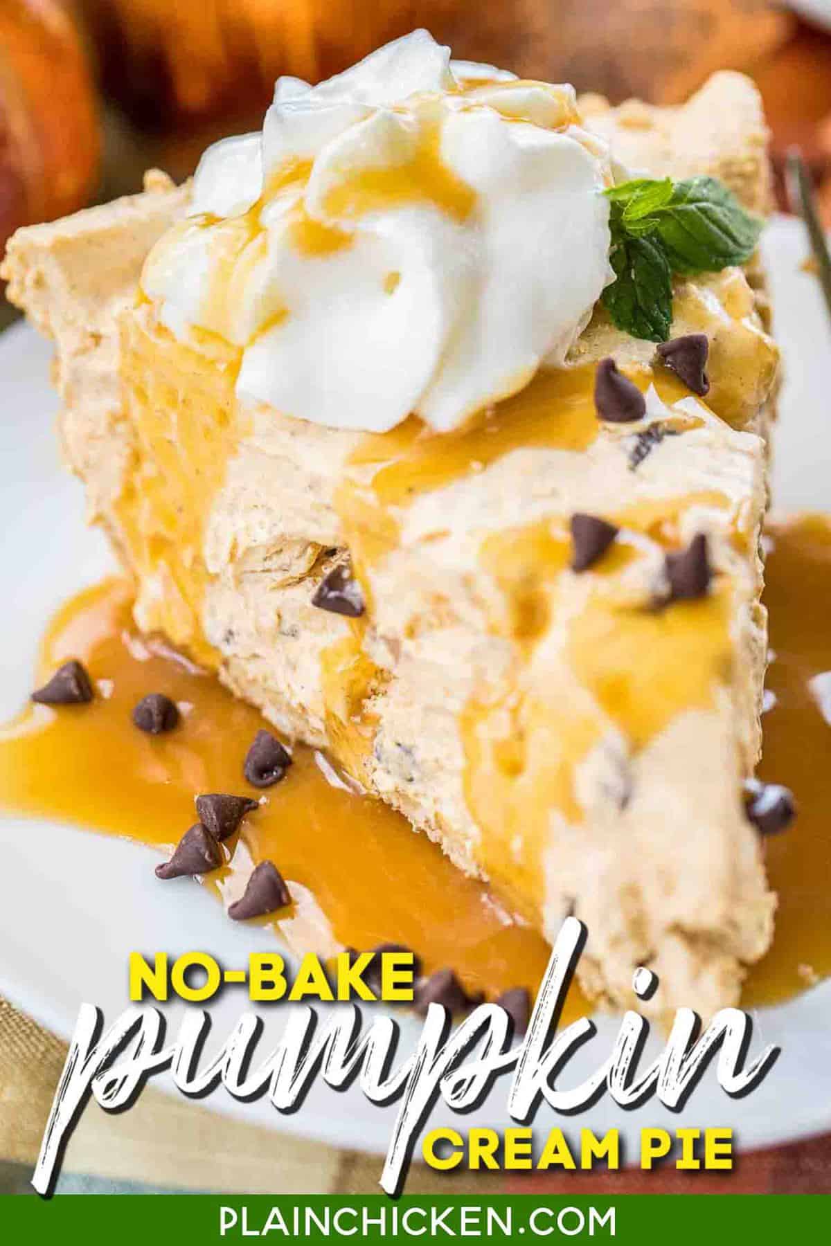 No-Bake Pumpkin Pie - Plain Chicken