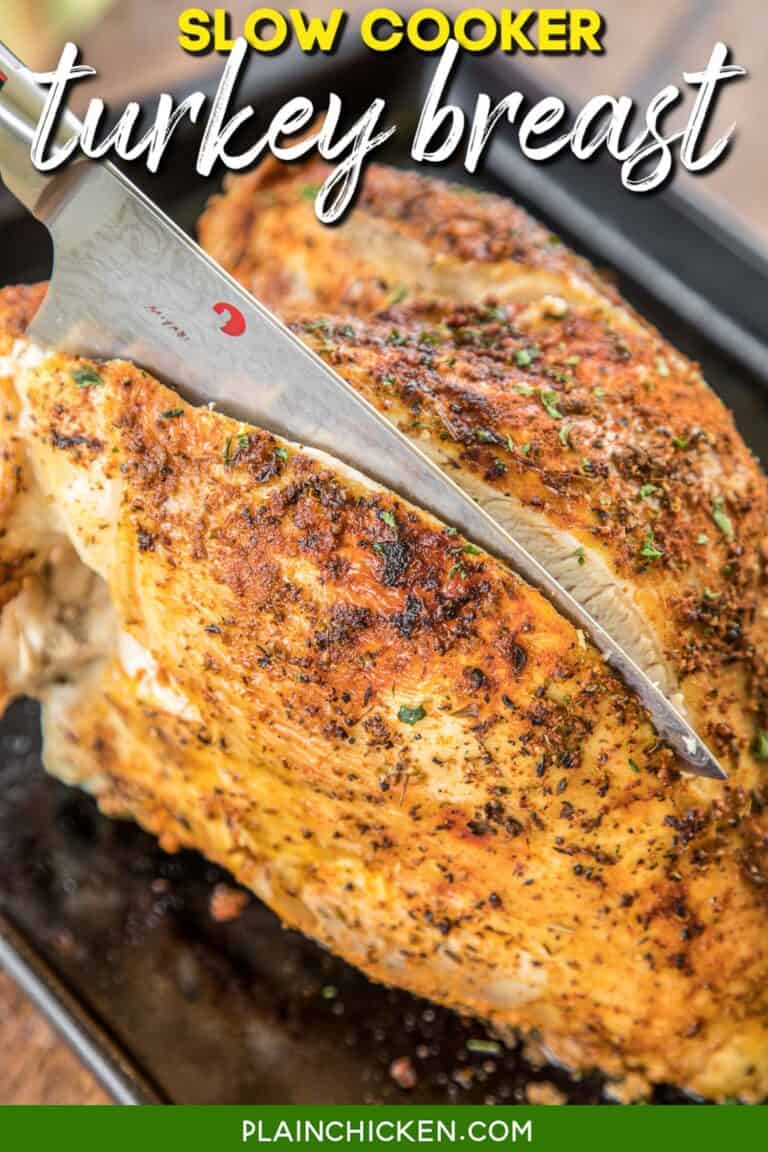 Slow Cooker Turkey Breast (Bone-In) - Plain Chicken