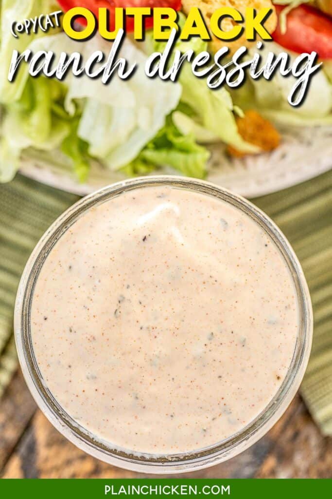 jar of outback ranch dressing