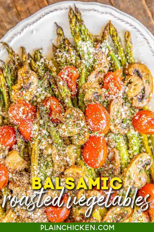 Balsamic Roasted Vegetables - Plain Chicken