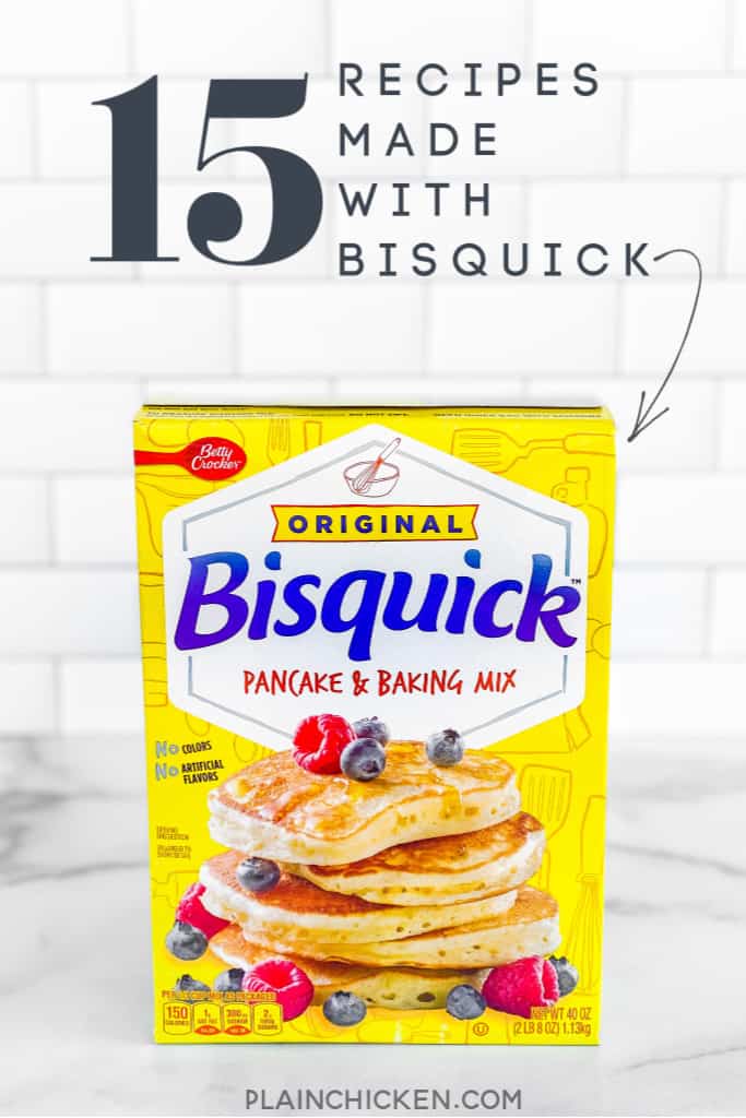 recipes made with Bisquick