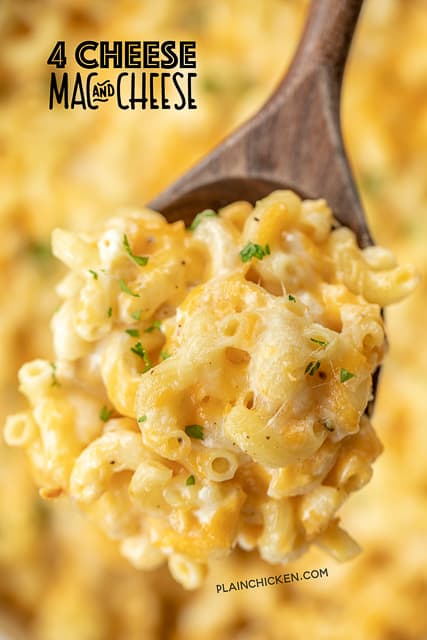 spoonful of macaroni and cheese
