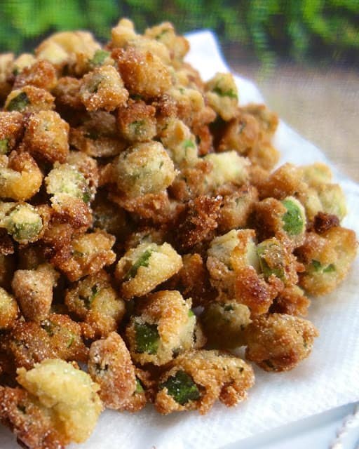 Southern Fried Okra - only 3 ingredients to make this delicious veggie! My FAVORITE vegetable!