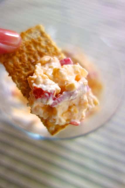 Get ready for The Masters with this delicious Pimento Cheese Recipe! SO good! Tastes better than the original.