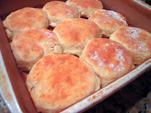 7up Biscuits Recipe - Light and fluffy. They only have four ingredients - THE BEST biscuits EVER! We make these at least twice a week. SO quick and easy!!