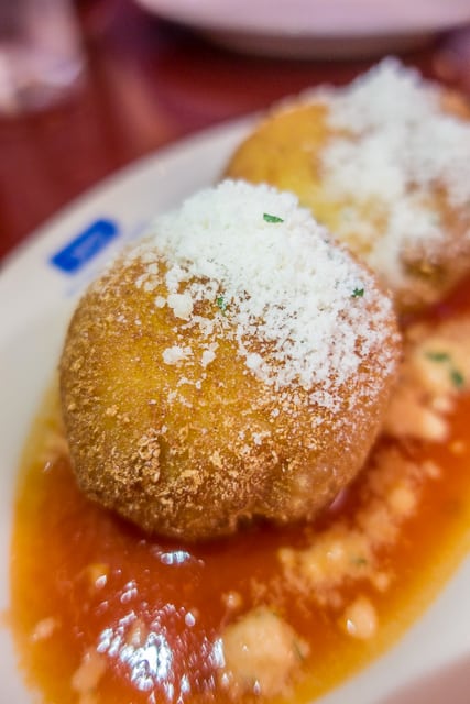 Arancini - fried risotto balls - Via Napoli - Epcot Walt Disney World 