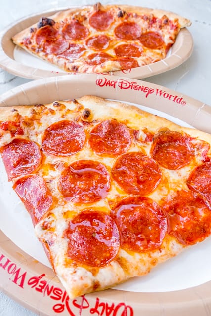 Pizza from the Pizza Window on the Boardwalk - Walt Disney World