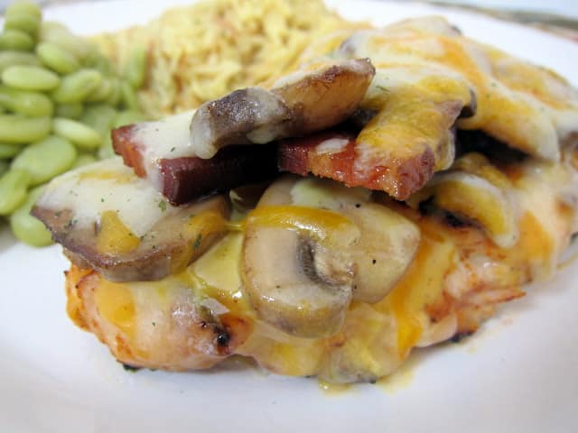 Alice Springs Chicken - seasoned chicken, honey mustard, mushrooms, bacon and cheese - better than the original!