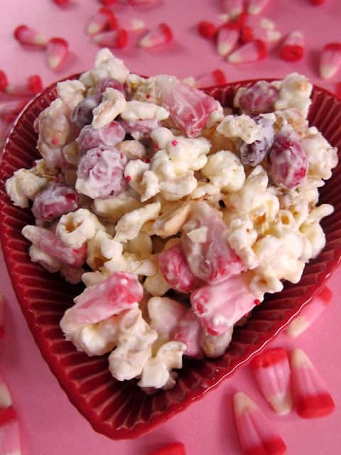 Cupid Crunch - no-bake Valentine's treat! Great for gifts! Everyone gobbles this up! So quick and easy!