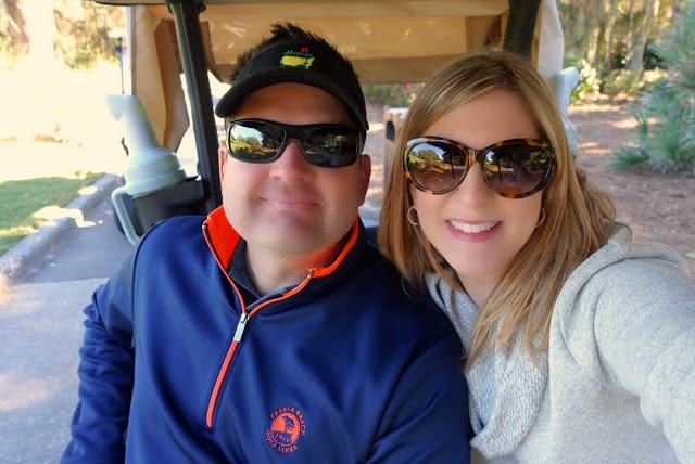Golf Cart selfie at TPC Sawgrass in Ponte Vedra, FL