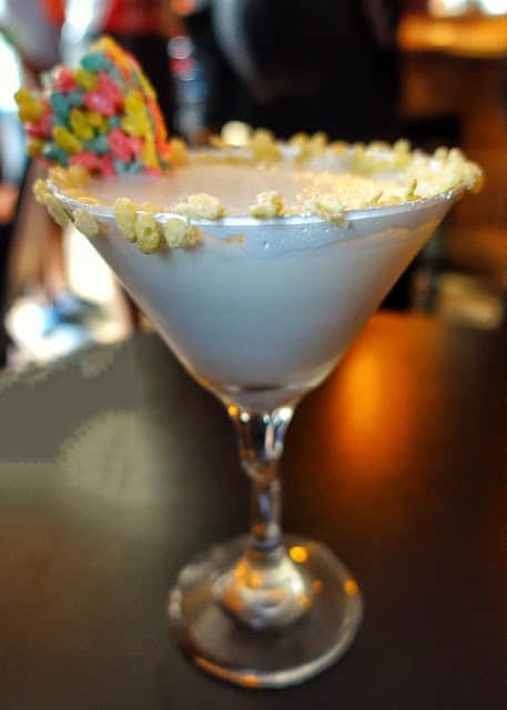 Rice Krispie Martini at Jen's and Friends Bar in Savannah Georgia - they have over 300 flavors to choose from!