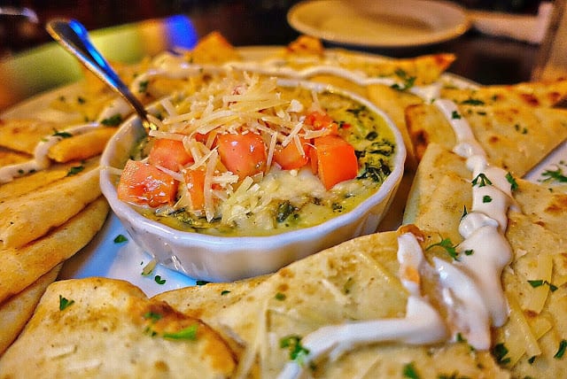 Spinach and Artichoke Dip at Molly McPherson's in Savannah, GA - the best I've ever eaten!