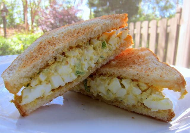 The Masters Egg Salad Sandwich Recipe - you can't watch the Masters without eating an egg salad sandwich! This recipe is quick, easy and tastes better than the original!