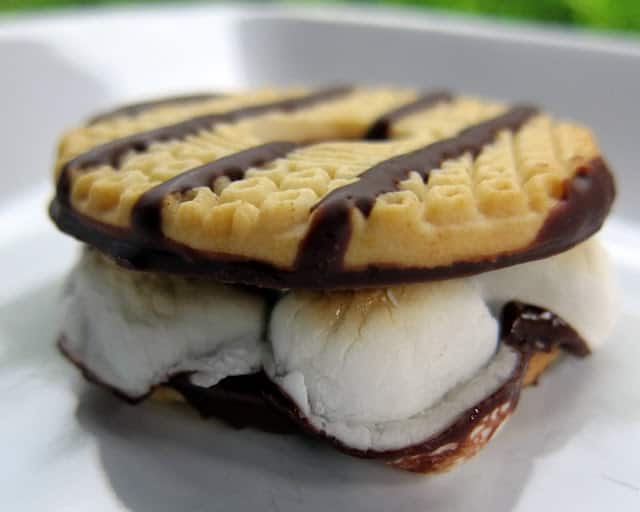 Lazy S'mores Recipe - only 2 ingredients! Tastes great and SO easy!