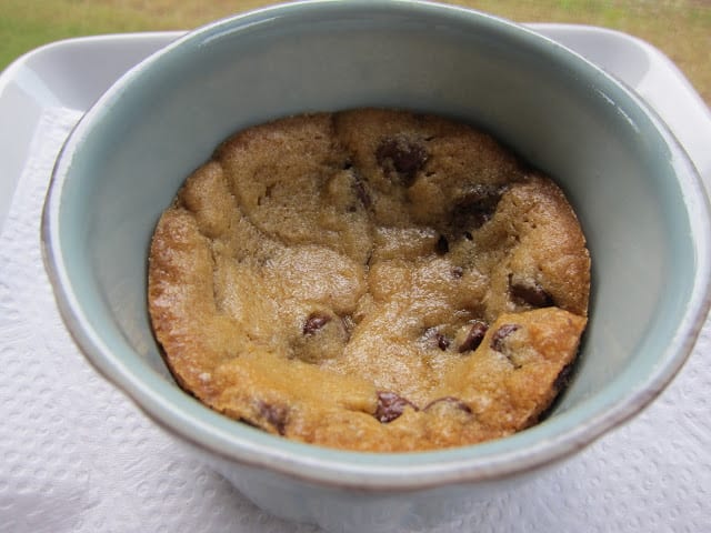 Deep Dish Chocolate Chip Cookie Sundaes Recipe - only 2 ingredients!!! You can have a yummy dessert in a flash! We eat these all the time. Also great for parties!