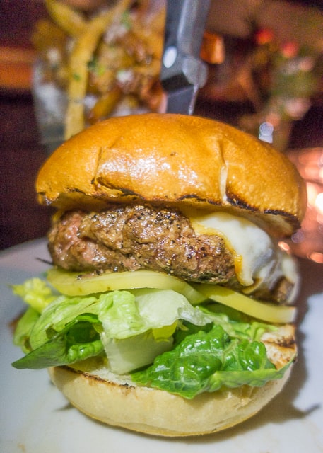 Half Pound Burger at Ice Plant Bar -  Where to Eat in St. Augustine, Florida - we found several hidden gems in St. Augustine that you MUST try on your next trip. Pizza, Burgers, Sandwiches, Craft Cocktails, and CRAZY milkshakes! Something for everyone!!