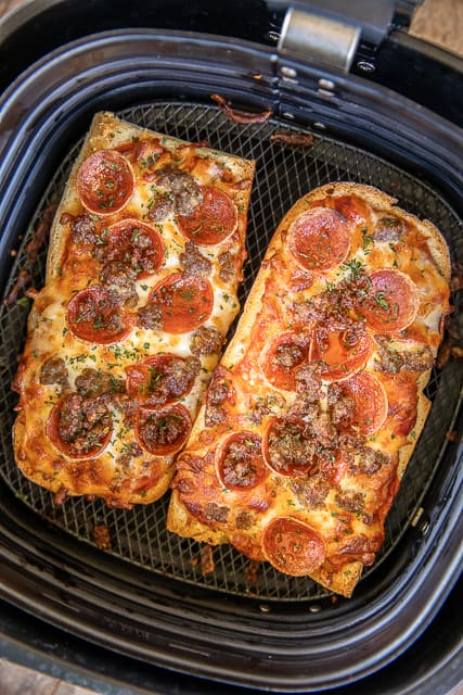 french bread pizza in an air fryer