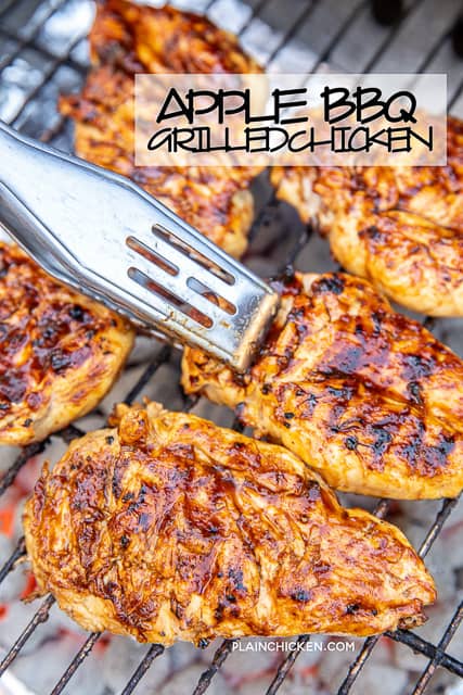 BBQ chicken on the grill