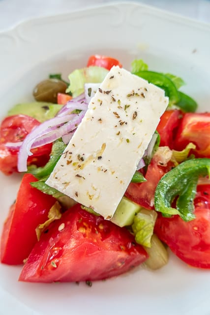 Feta Salad at Tabepna Vizantino - Athens, Greece