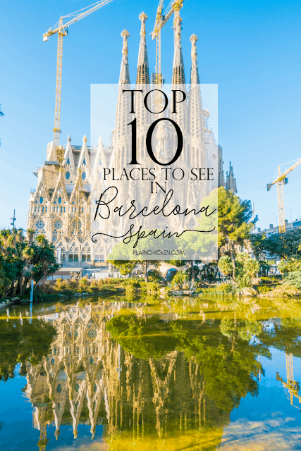 Top 10 Places to See in Barcelona Spain - ten must see places on your trip to Barcelona. 