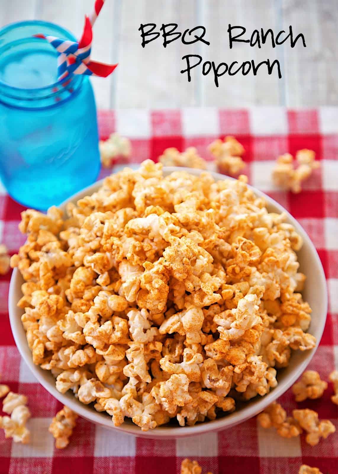 BBQ Ranch Popcorn Recipe - microwave popcorn seasoned with Ranch dressing mix, paprika and brown sugar. Great snack for your summer BBQ! Ready in 10 minutes!!