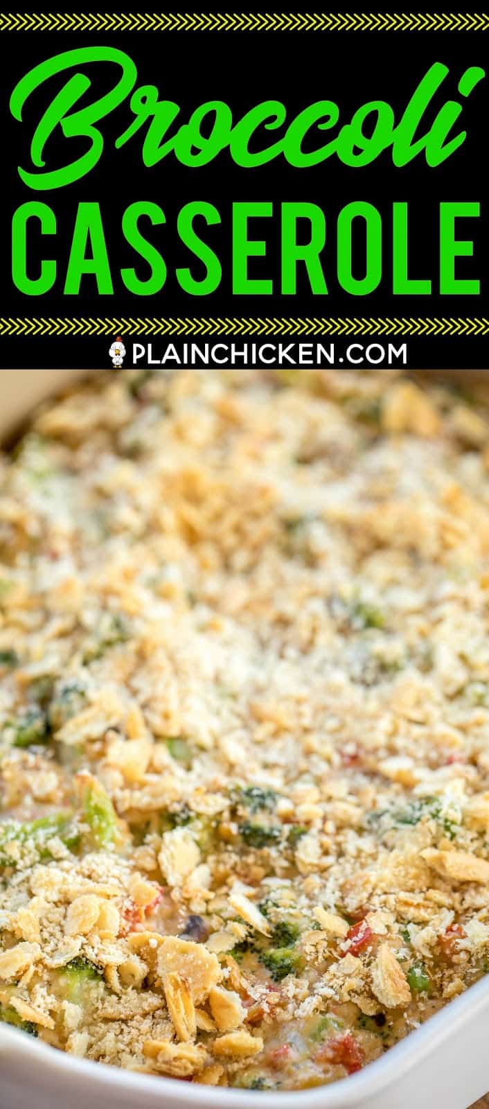 Broccoli Casserole - Plain Chicken
