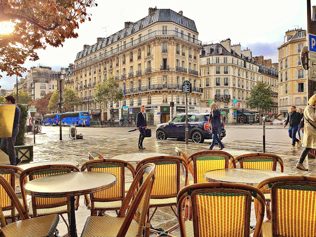 Dine outside at a French Bistro