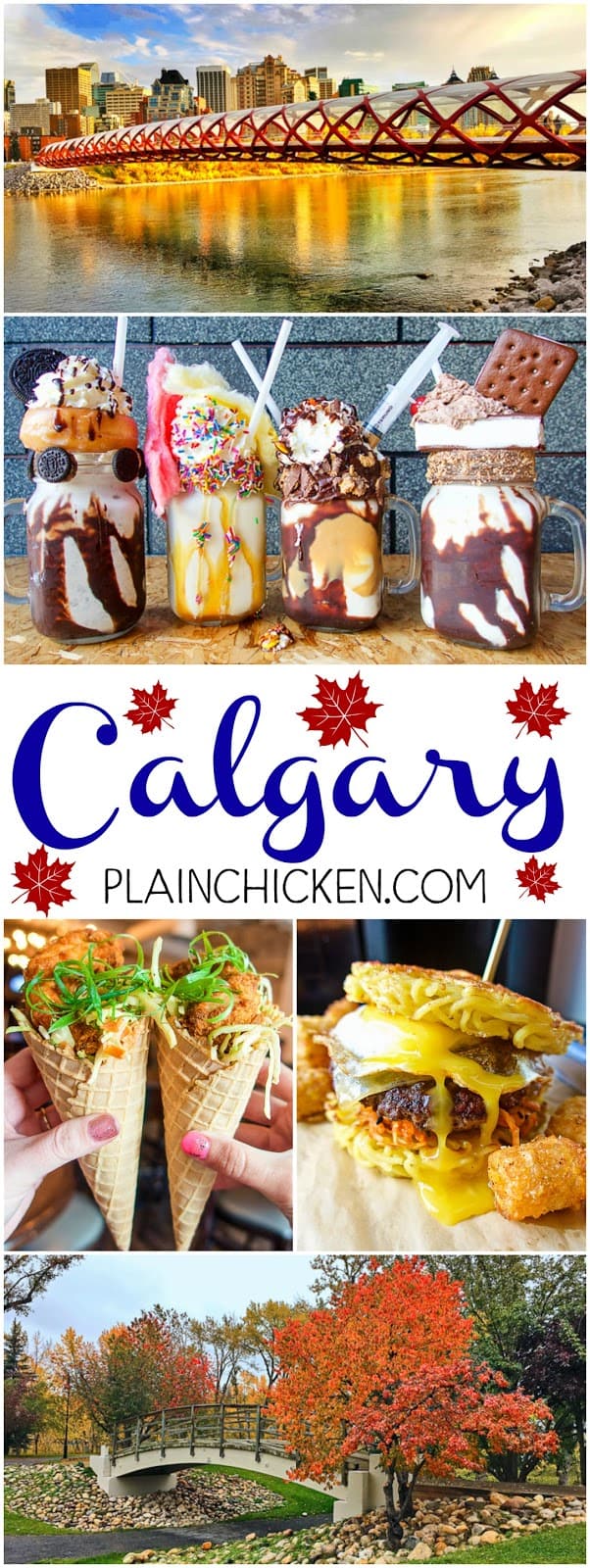 Calgary, AB Canada - where to stay, what to do and where to eat! The BEST burgers, crazy milkshakes and ice cream. Also the best spot to watch the sunset.