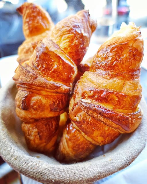 Croissants at Cafe Saint Regis in Paris - a must on your next trip!