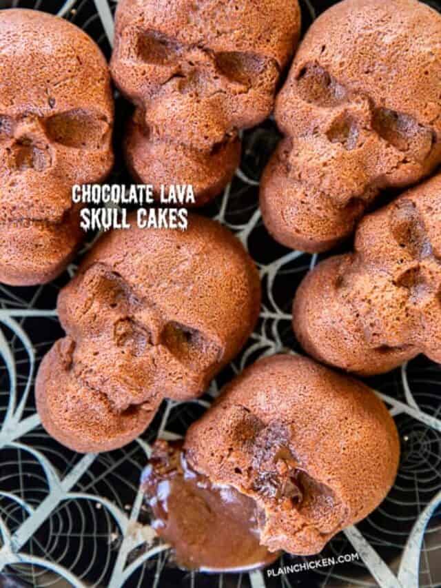 How to Make Chocolate Lava Skull Cakes