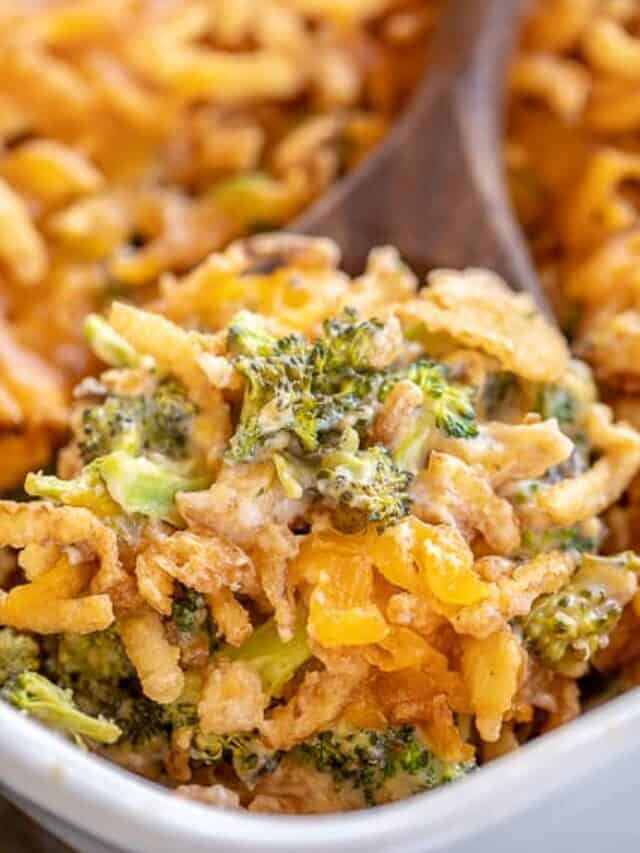 How to Make French Onion Broccoli Cheese Casserole