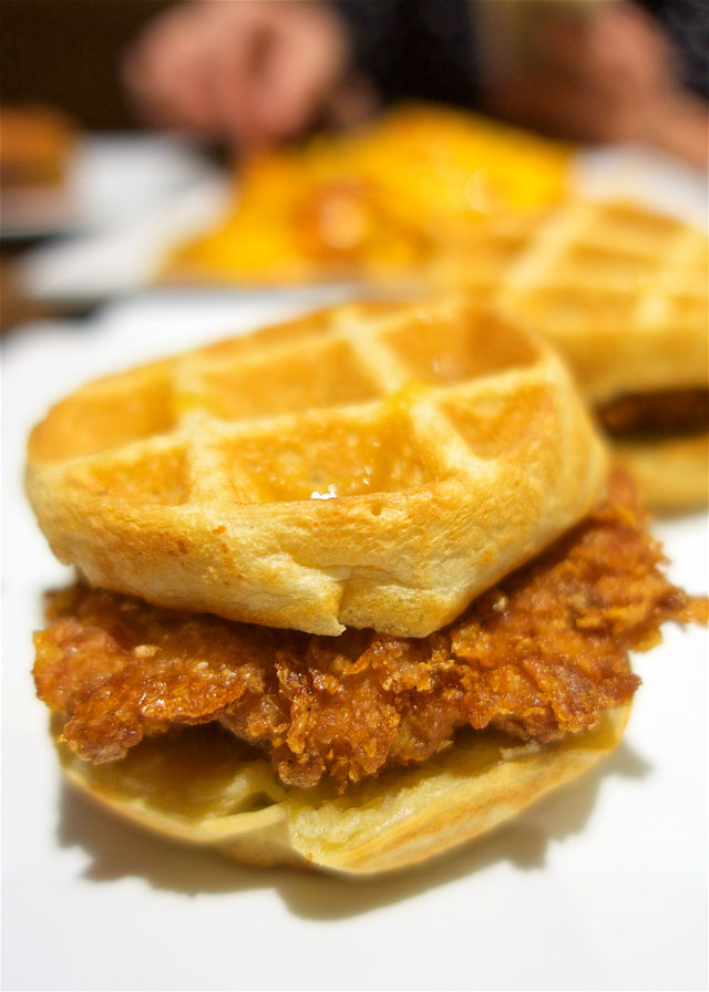 Chicken and Waffle Sliders from The Original in Portland, OR