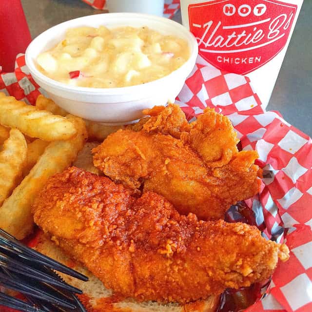 Hattie B's Hot Chicken - Nashville, TN - Hot Chicken is a must when you visit Nashville. Hattie B's is our favorite. Save room for the banana pudding!