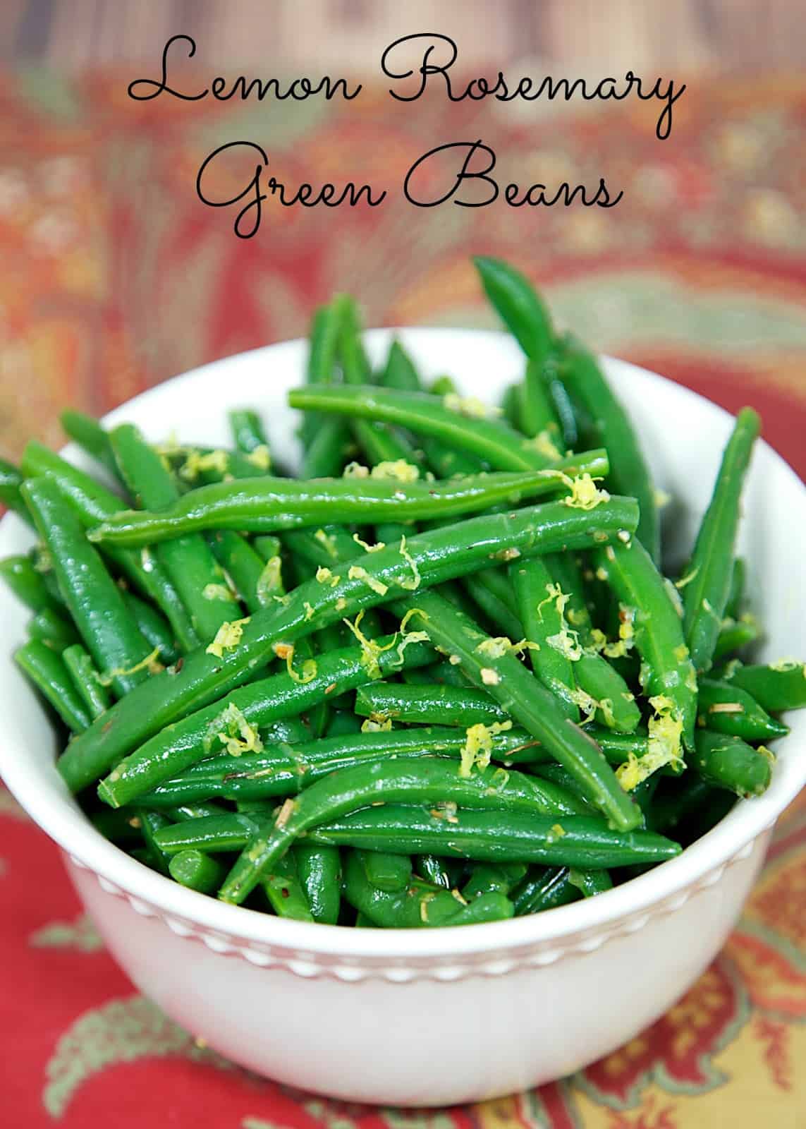 Lemon Rosemary Green Beans