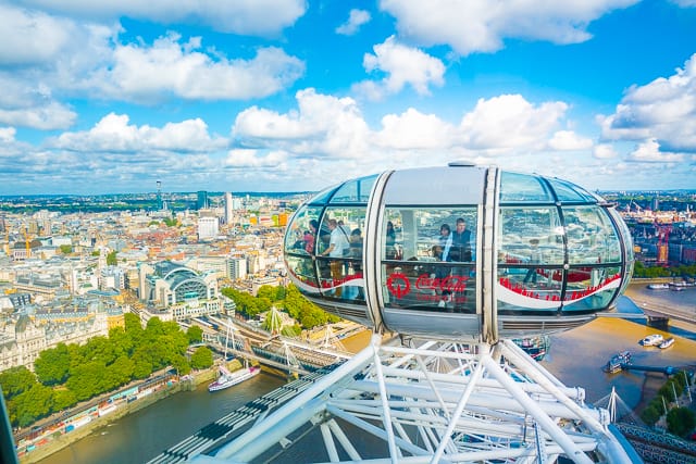 View from London Eye - London, England