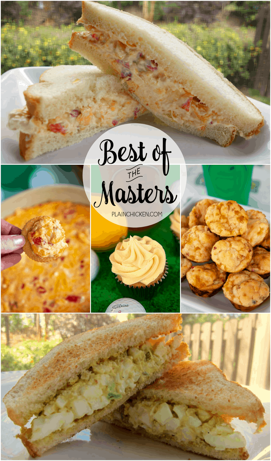 Best of The Masters - 9 recipes to make while watching The Masters - including the famous Egg Salad and Pimento Cheese