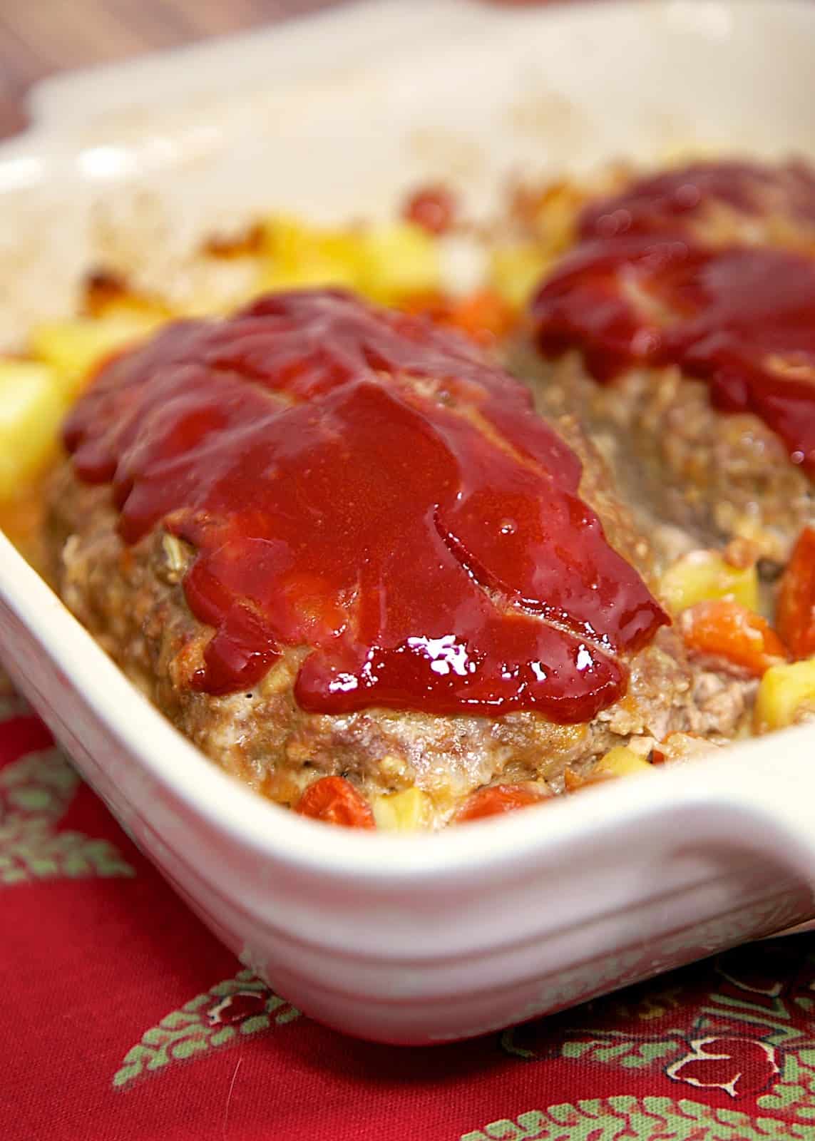 Mom's Meatloaf Recipe - comfort food at its best! This recipe makes 2 small loaves - serve one for dinner and serve leftovers as sandwiches for lunch the next day.
